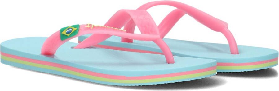 Ipanema Classic Brasil Kids Unisex Junior Slippers Blue Pink
