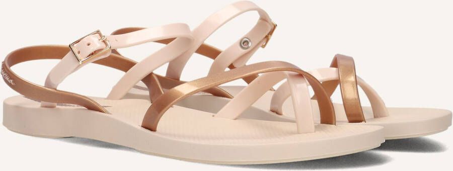 Ipanema Fashion Sandal Dames Slippers Beige Gold