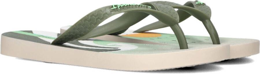 Ipanema Classic Kids Slippers Unisex Junior Beige Green