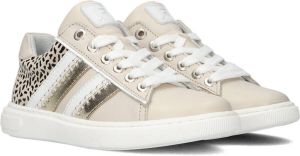 Jochie & Freaks Steffie Lage sneakers Leren Sneaker Meisjes Beige