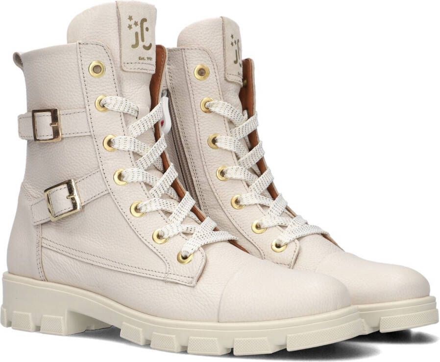 Jochie & Freaks Bindy Veterboots Laarzen Met Veters Meisjes Beige