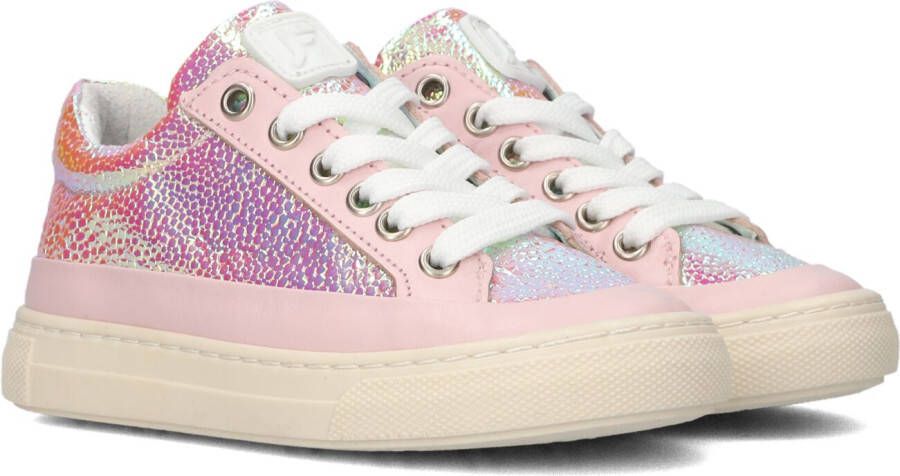 Jochie & Freaks Sis Lage sneakers Leren Sneaker Meisjes Kids Roze