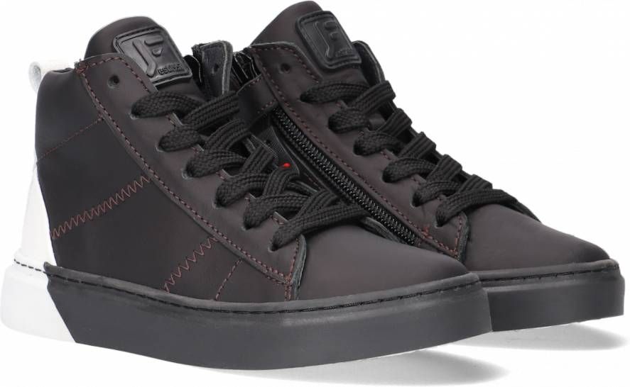 Jochie & Freaks Zwarte Hoge Sneaker Jf 21682