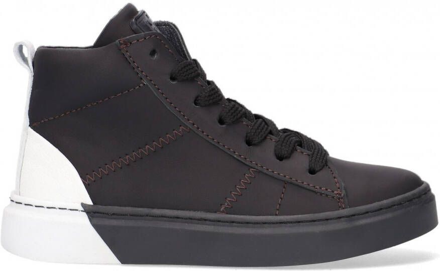 Jochie & Freaks Zwarte Hoge Sneaker Jf 21682