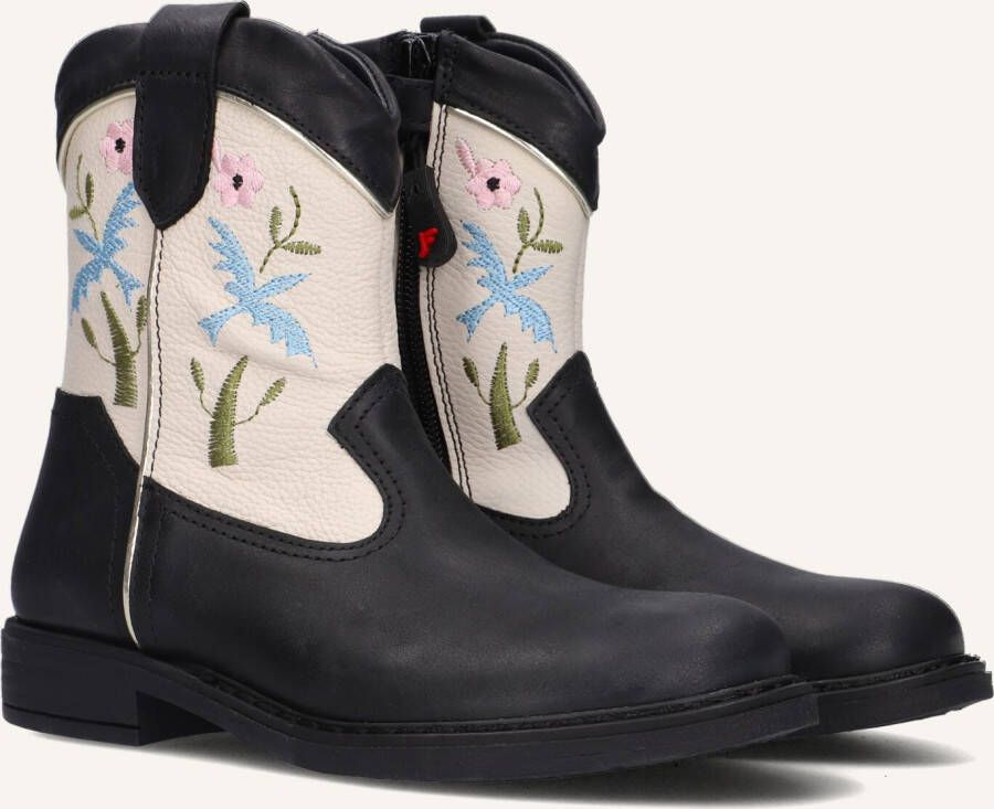 Jochie & Freaks Babs Cowboylaarzen Western Laarzen Meisjes Kids Zwart