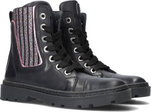 Jochie & Freaks Zwarte Veterboots Charlie
