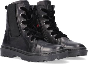 Jochie & Freaks Zwarte Veterboots Jf-21388