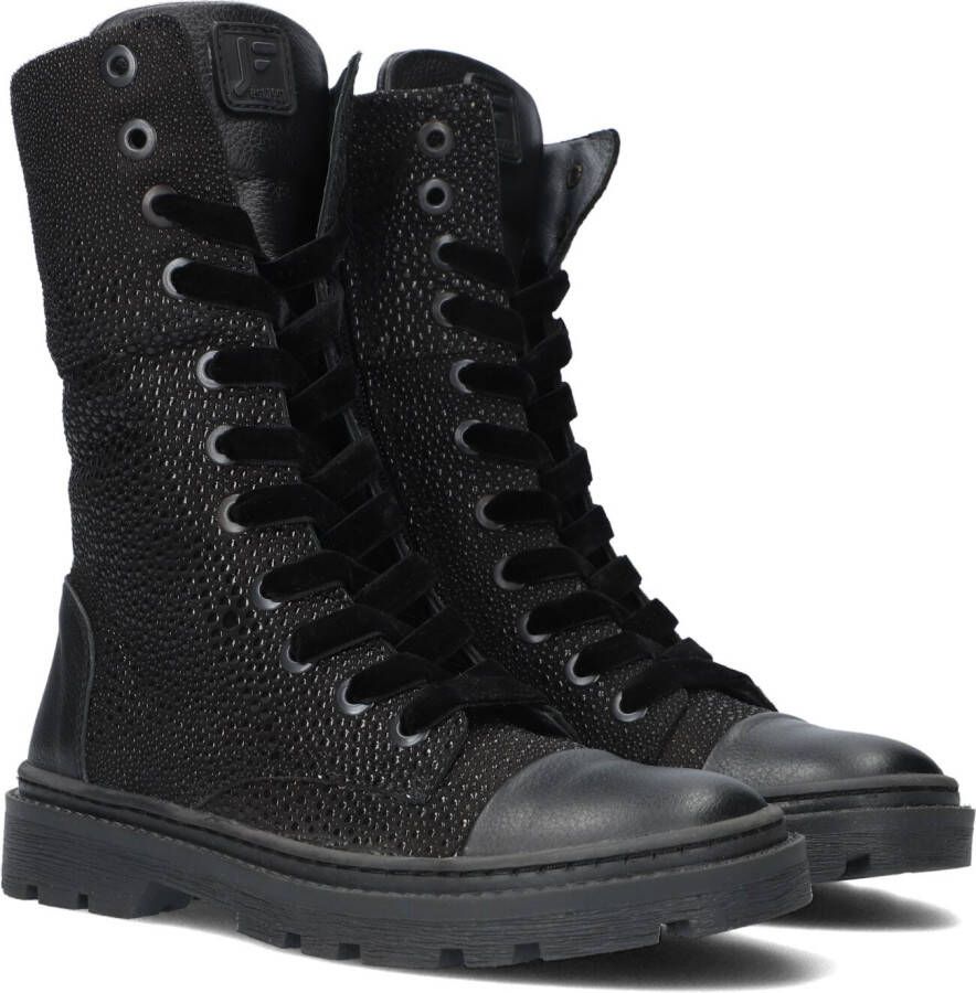 Zwarte veterboots sales