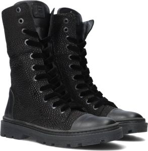 Jochie & Freaks Zwarte Veterboots Jf-21582