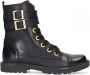 Jochie & Freaks Zwarte Veterboots Jf 21760 - Thumbnail 3