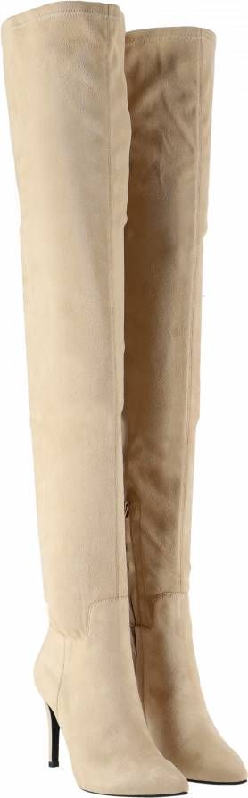 JOSH V Beige Overknee Laarzen Flori - Schoenen.nl