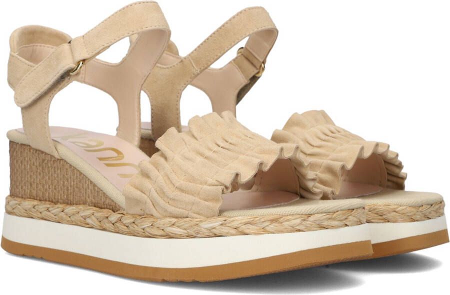 Bruin Tinten Kv22151 Sandalen Met Sleehak Dames Beige