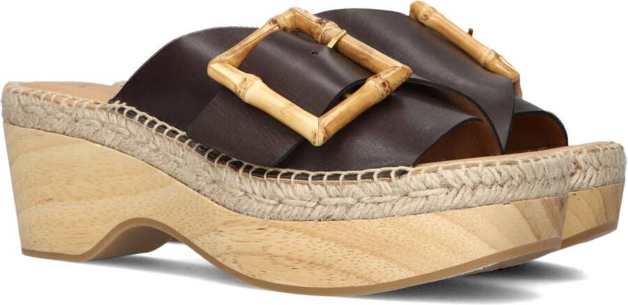 Bruin Tinten 23059 Slippers Dames Bruin