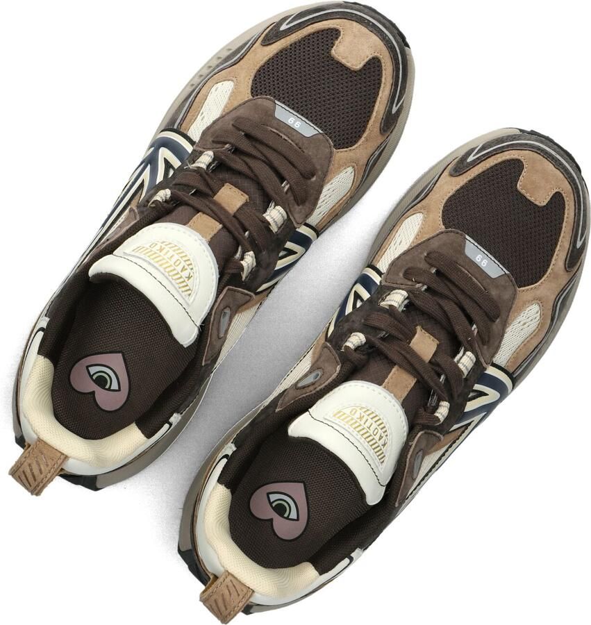 Kaotiko Vancouver Tech Sneakers Heren Leren Sneaker Bruin - Foto 2