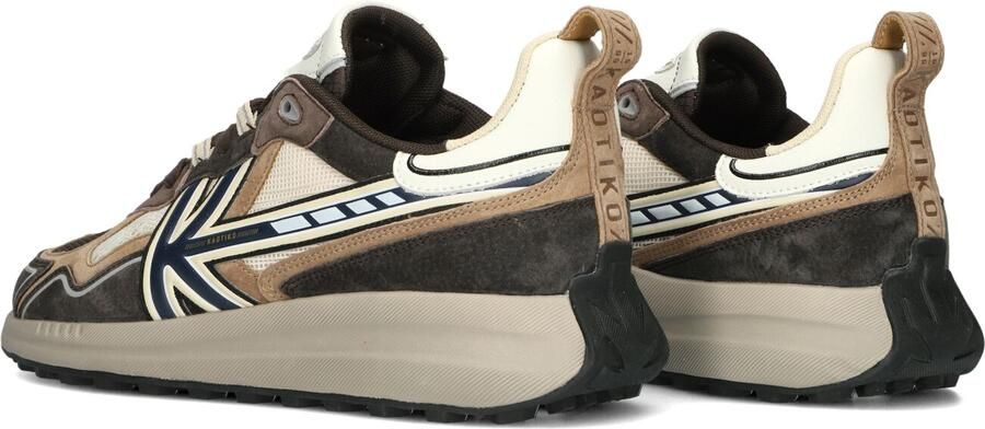 Kaotiko Vancouver Tech Sneakers Heren Leren Sneaker Bruin - Foto 4