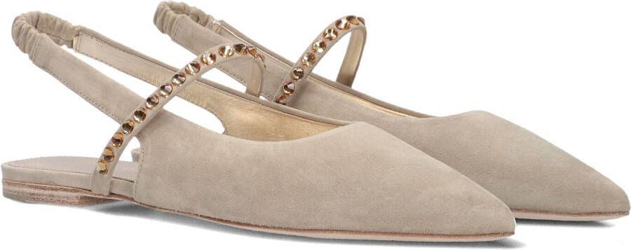 KENNEL & SCHMENGER Slingbacks Dames 12490 Maat: 37 Materiaal: Suède Kleur: Beige