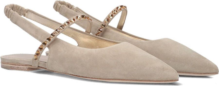 KENNEL & SCHMENGER Slingbacks Dames 12490 Maat: 40 Materiaal: Suède Kleur: Beige