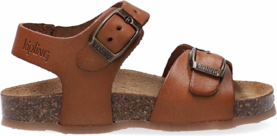 Kipling leren sandalen cognac Bruin Leer Effen 25