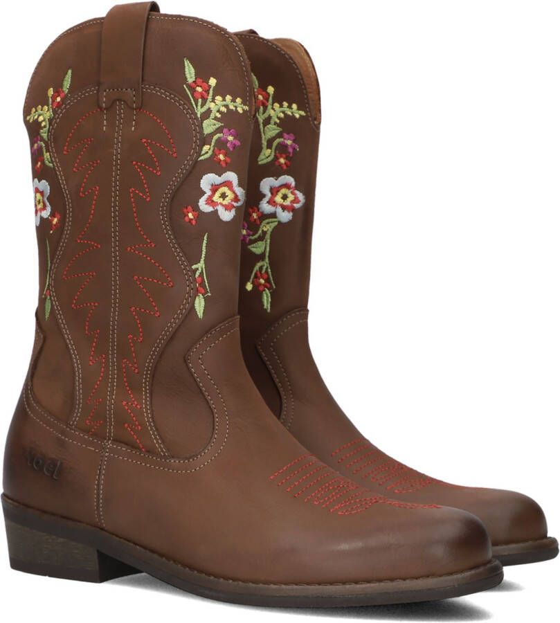 Koel4kids 10m010 Cowboylaarzen Western Laarzen Meisjes Kids Bruin