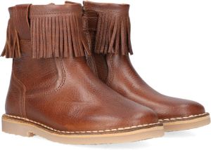 Koel4kids Bruin Tinten 02m003 Enkellaarsjes Enkelboots met rits Meisjes Cognac