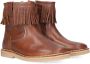 Koel4kids Bruin Tinten 02m003 Enkellaarsjes Enkelboots met rits Meisjes Cognac - Thumbnail 1