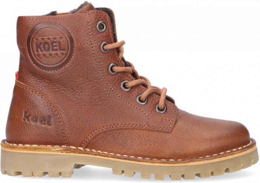 Koel4kids 13m003 Veterboots Laarzen Met Veters Jongens Kids Cognac - Foto 1