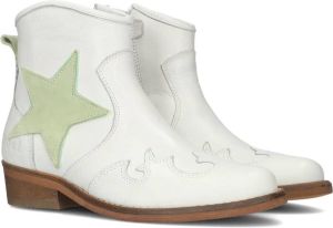 Koel4kids 10m011 Enkellaarsjes Enkelboots met rits Meisjes Wit