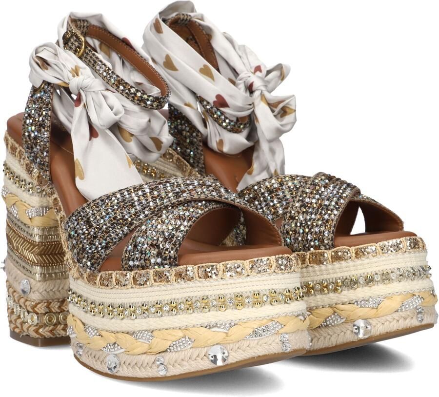 Kurt Geiger London Chelsea Scarf Platform Hakken Dames Beige