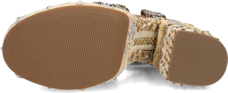 Kurt Geiger London Chelsea Scarf Platform Hakken Dames Beige - Foto 5