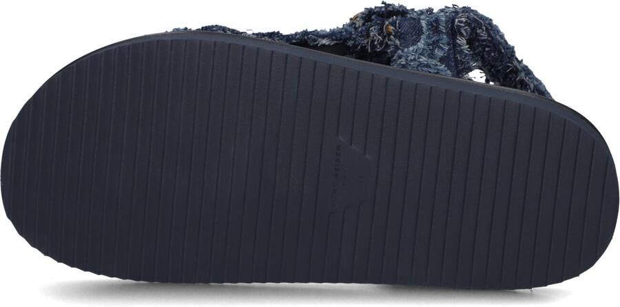 Kurt Geiger London Dames Platte sandalen Orson Sandal Blauw Textiel Plateauzool - Foto 3