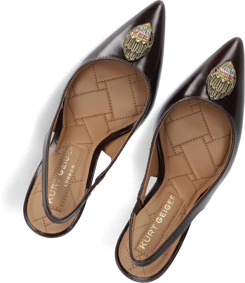 Kurt Geiger London Belgravia High Sling Hakken Dames Bruin - Foto 2