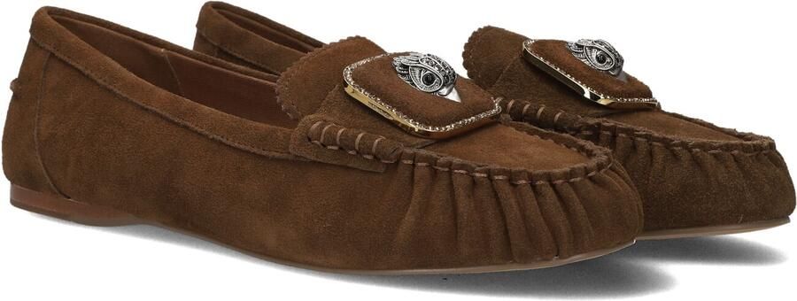 Kurt Geiger Dames Instappers & Ballerina's Pimlico Moccasin Brown Bruin