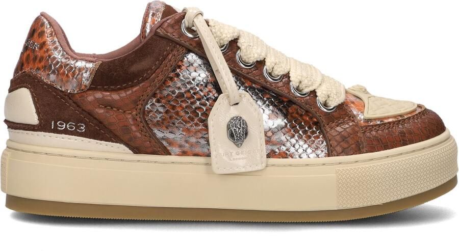 Kurt Geiger Dames Sneakers Southbank Tag Dk Brown Donkerbruin