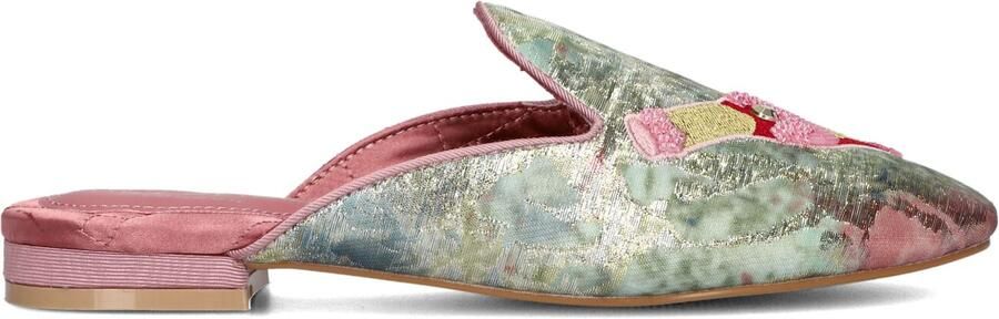 Kurt Geiger London Embroidered Slipper Slippers Dames Goudkleurig - Foto 4