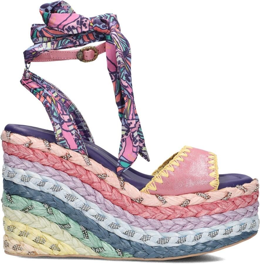 Kurt Geiger London Chelsea Scarf Wedge Sandalen Dames Multi - Foto 2