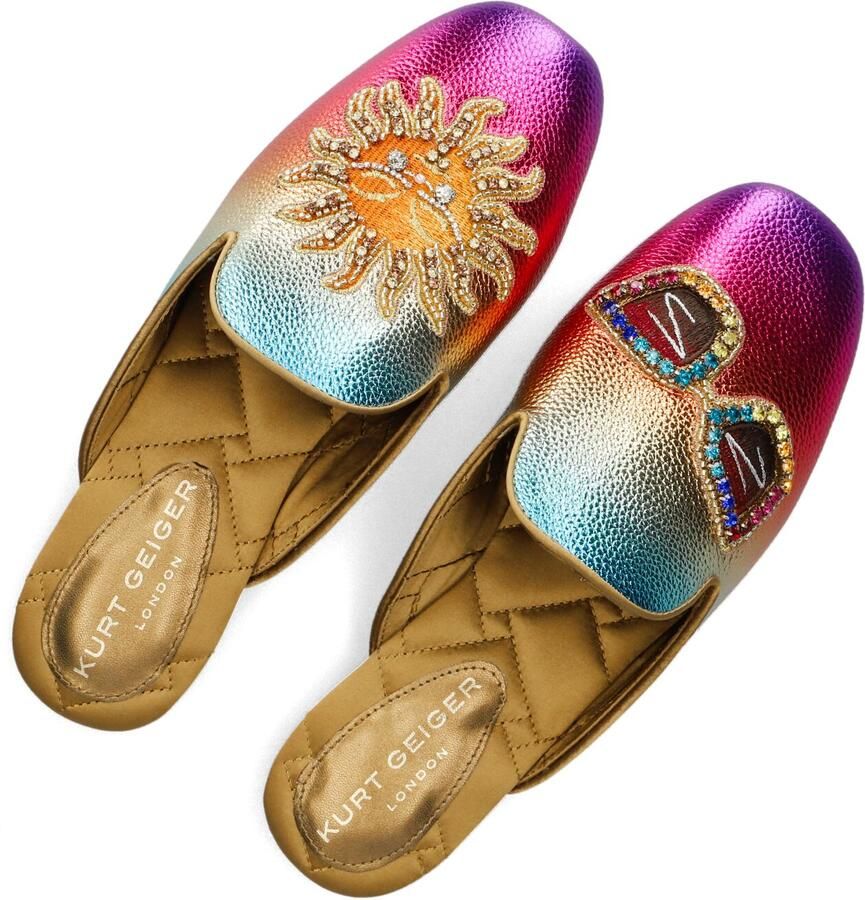 Kurt Geiger London Embroidered Slipper 2 Slippers Dames Multi - Foto 2