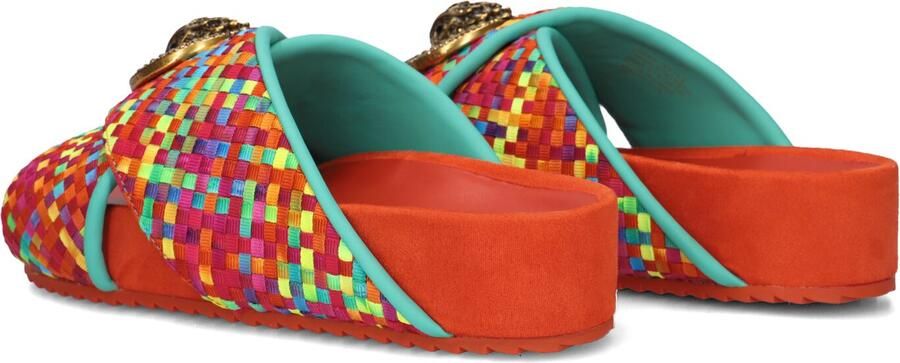 Kurt Geiger London Chelsea Cross Strap Slippers Dames Oranje - Foto 5