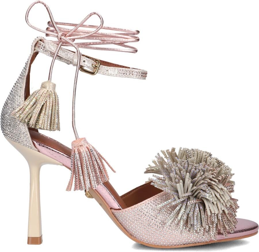 KURT GEIGER LONDON Roze Hakken Pom Ankle Tie Sandal - Foto 3