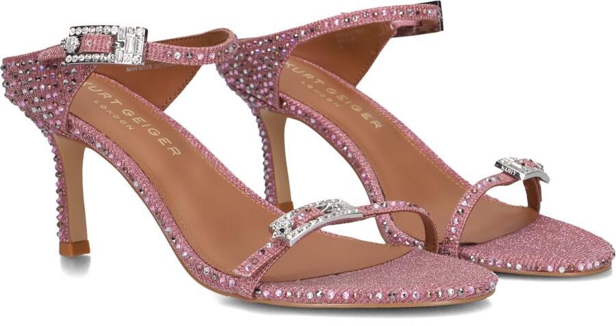 KURT GEIGER LONDON Roze Sandalen Strass Double Buckle Sdl