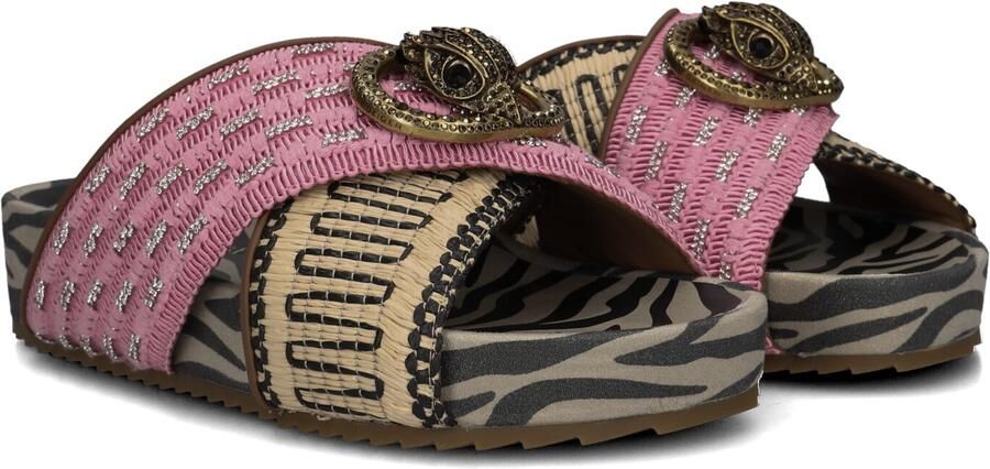 Kurt Geiger London Chelsea Cross Strap Slippers Dames Roze