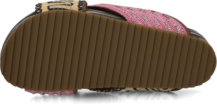 Kurt Geiger London Chelsea Cross Strap Slippers Dames Roze - Foto 3