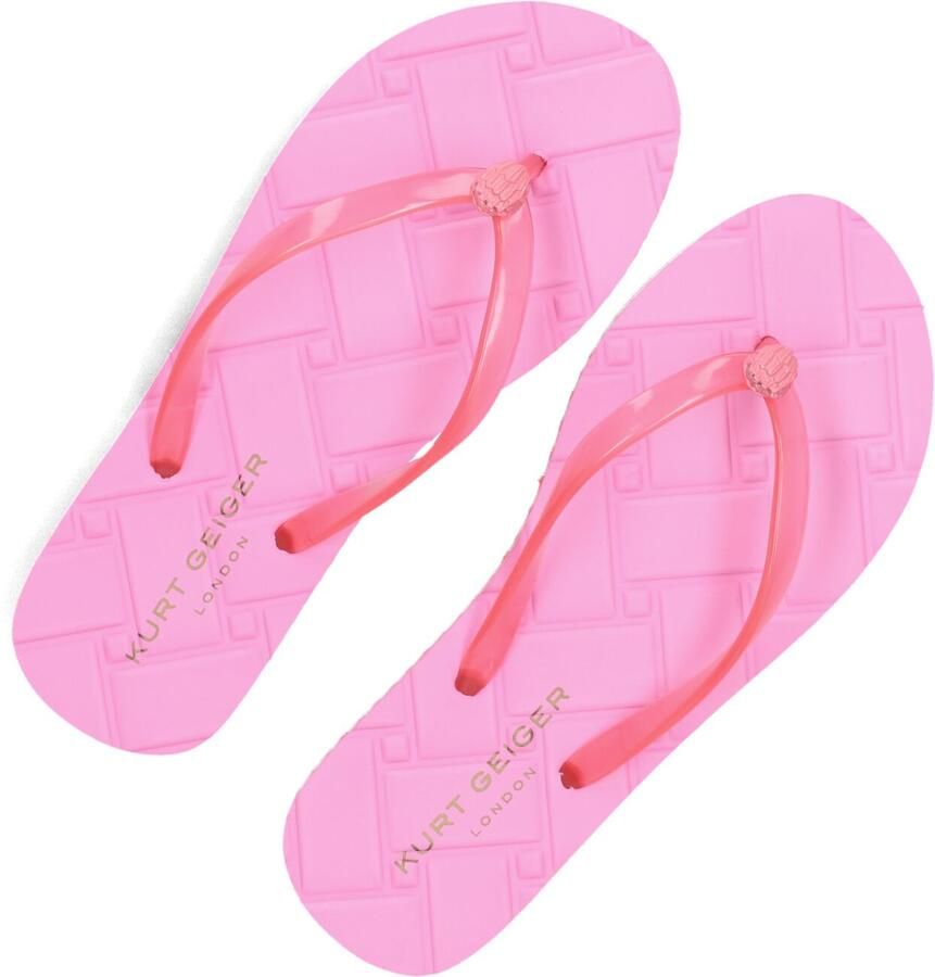 Kurt Geiger London Kensington Q Flip Flop Slippers Dames Roze - Foto 2
