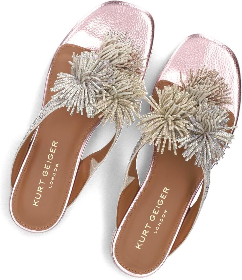 KURT GEIGER LONDON Roze Slippers Pom T-bar Flat Sandal - Foto 2