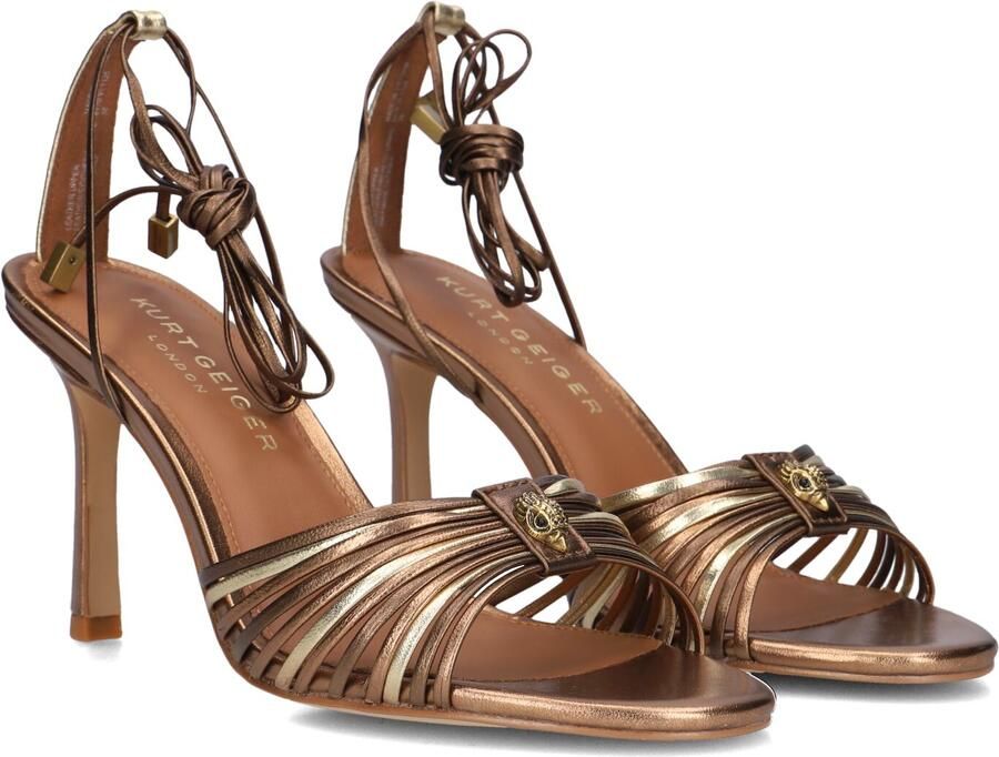 Kurt Geiger London Multi Strap Tie Sandal Sandalen Dames Bronskleurig
