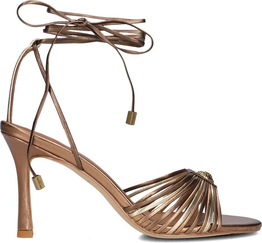 Kurt Geiger London Multi Strap Tie Sandal Sandalen Dames Bronskleurig - Foto 2