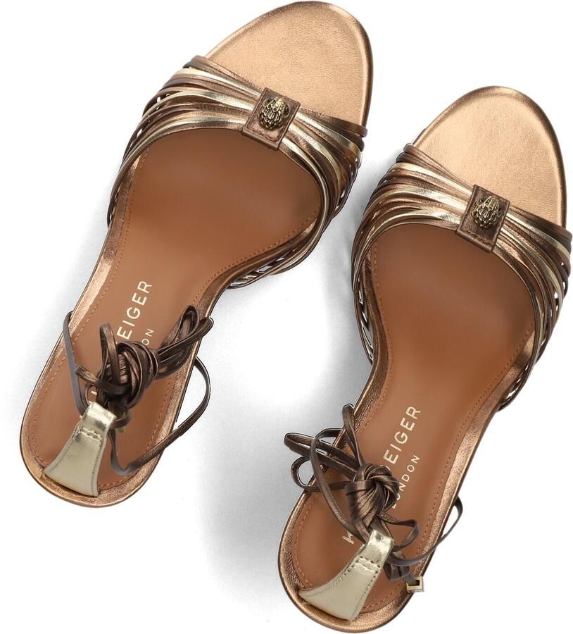 Kurt Geiger London Multi Strap Tie Sandal Sandalen Dames Bronskleurig - Foto 3