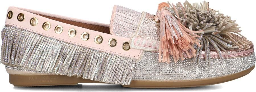 Kurt Geiger London Pom Moccasin Mocassins Dames Instappers Zilverkleurig - Foto 4