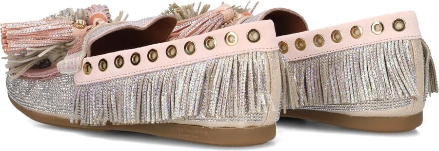 Kurt Geiger London Pom Moccasin Mocassins Dames Instappers Zilverkleurig - Foto 5