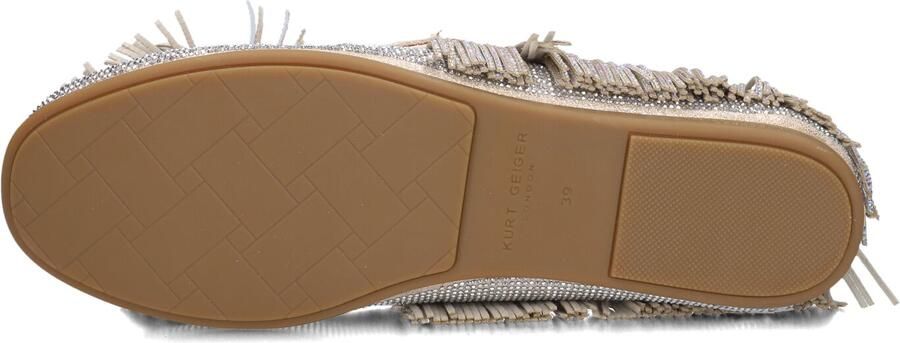 Kurt Geiger London Pom Moccasin Mocassins Dames Instappers Zilverkleurig - Foto 3