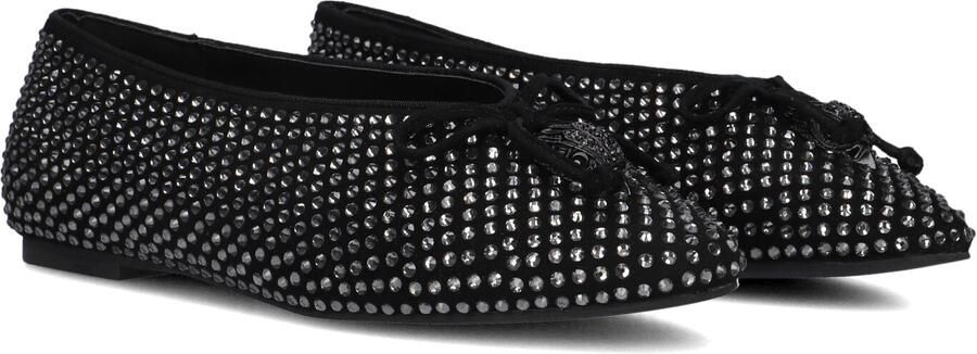 KURT GEIGER LONDON Zwarte Ballerina's Sloane Eagle Ballerina